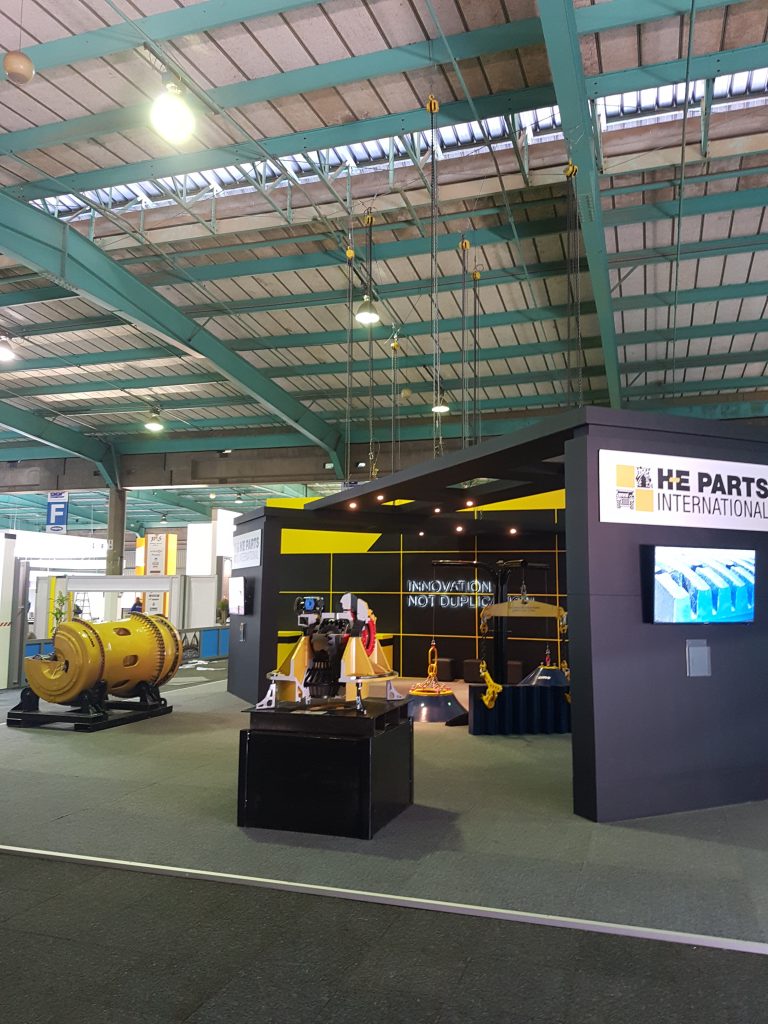H-E Parts International Show display at Electra Mining Africa 2018