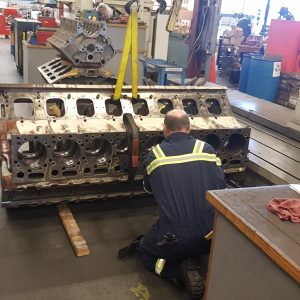 machine shop work - engine block repair