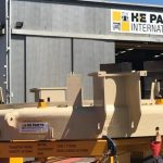 MP1000 adjustment ring being transported from H-E Parts crushing division to customer